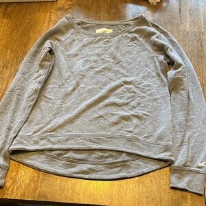 Hollister Gray Textured Sweatshirt